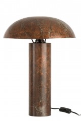 TABLE LAMP MUSHROOM IRON ANTIQUE BROWN 50 